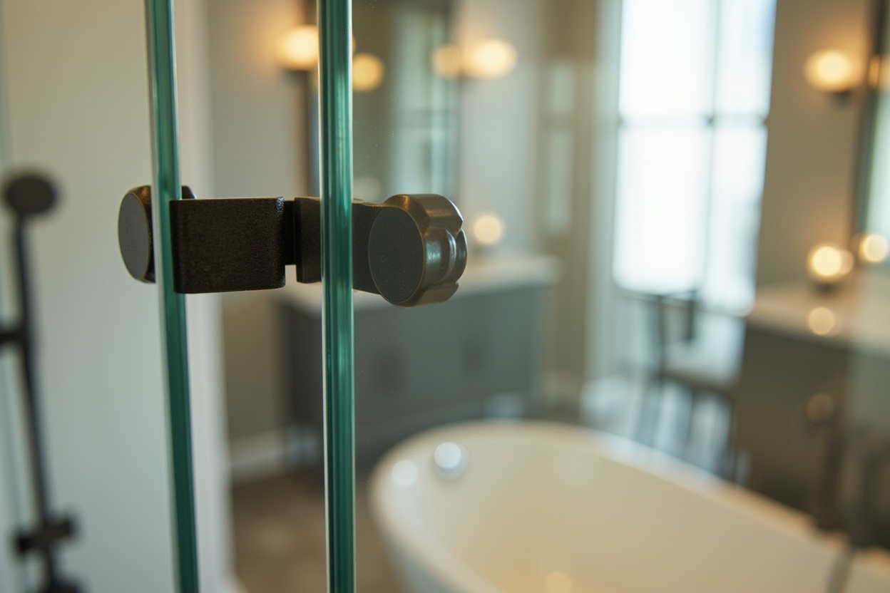 Boston Shower door custom glass installation