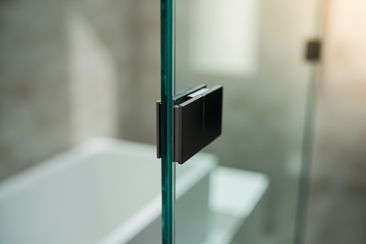 semi frameless shower doors installation in Boston