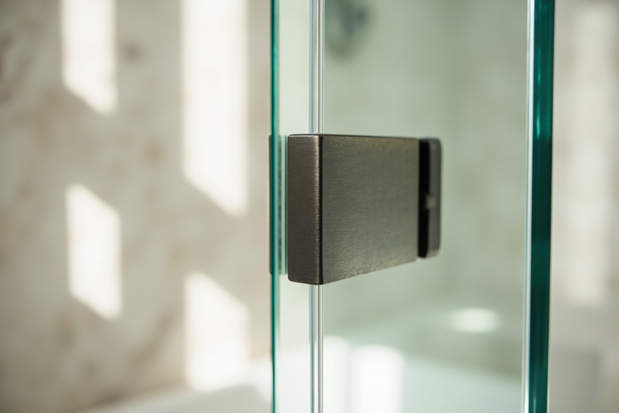 hinged shower doors installation in Boston