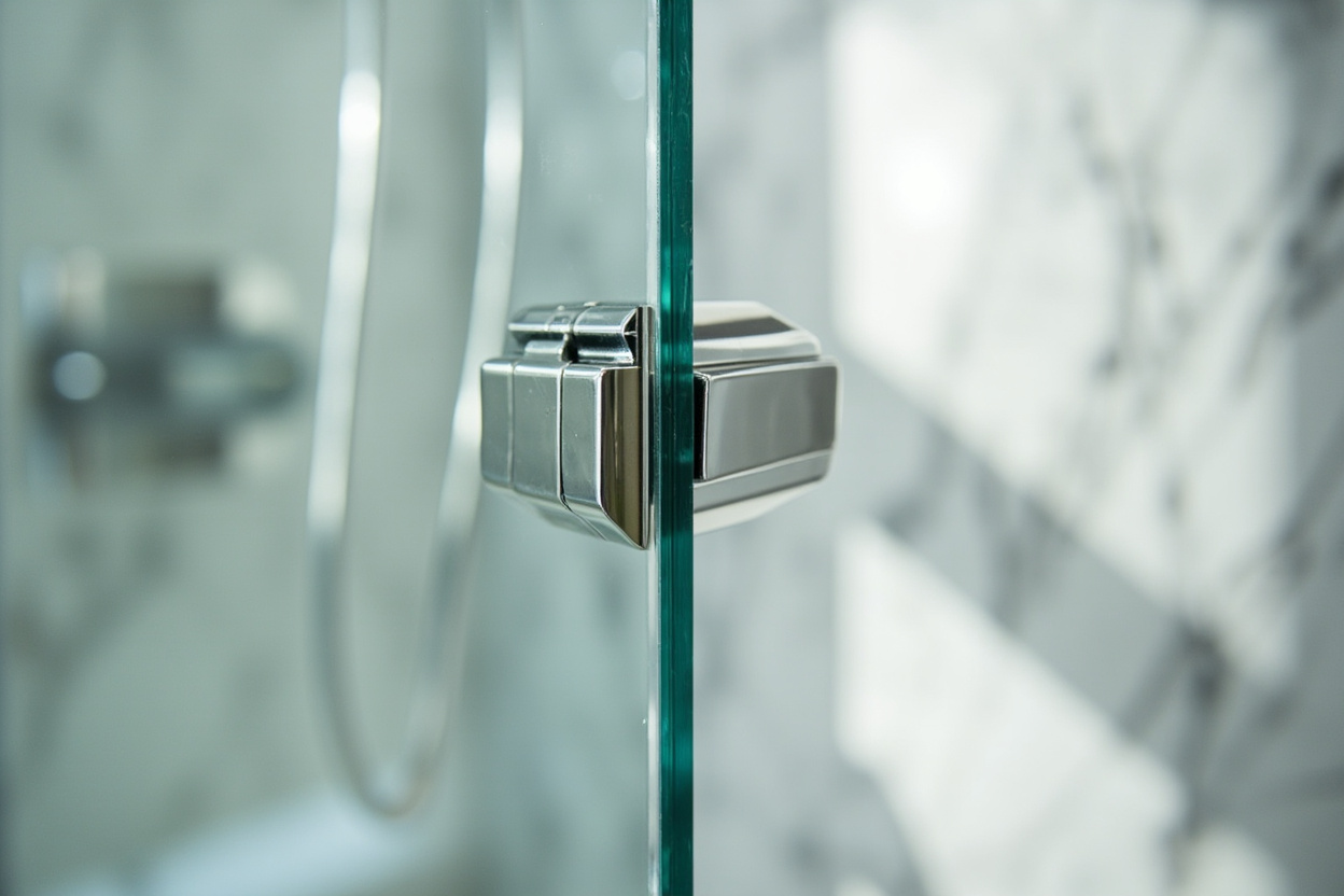 hinged shower doors installation in Boston