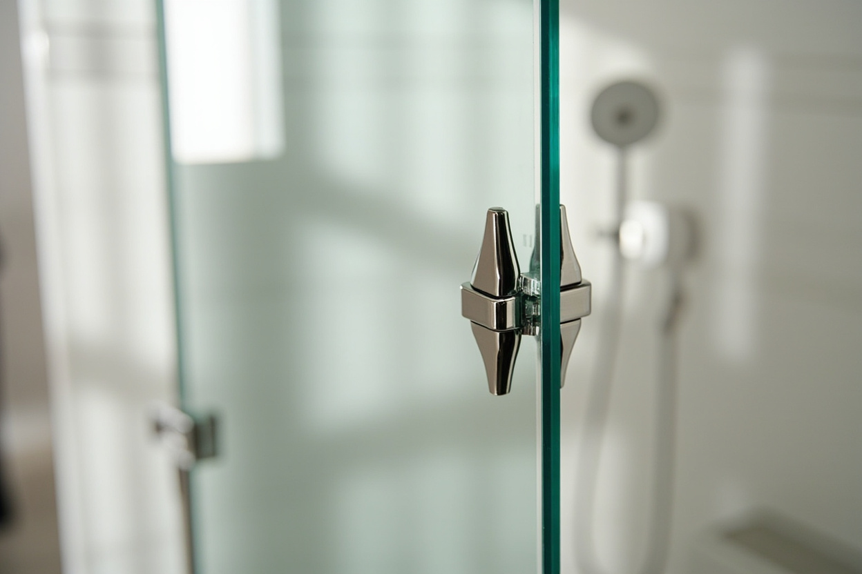 semi frameless shower doors installation in Boston
