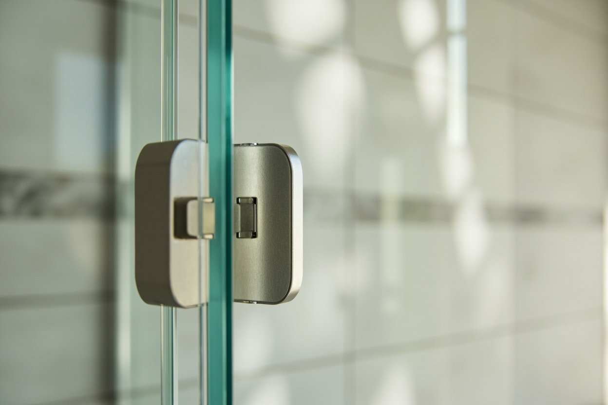 hinged shower doors installation in Boston